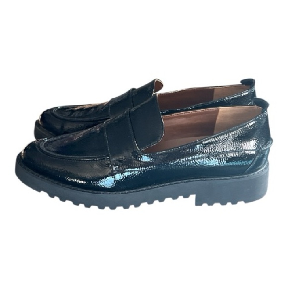 Franco Sarto Shiny Black Patent Leather Women’s Loafers Size 10M NWOT - Picture 6 of 8